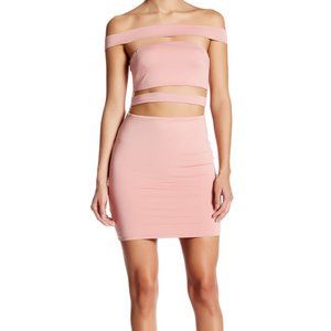 Delivered L'Atiste Bandeau Cutout Mini Dress